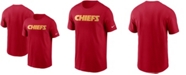 Nike Men's Red Kansas City Chiefs Team Wordmark T-shirt